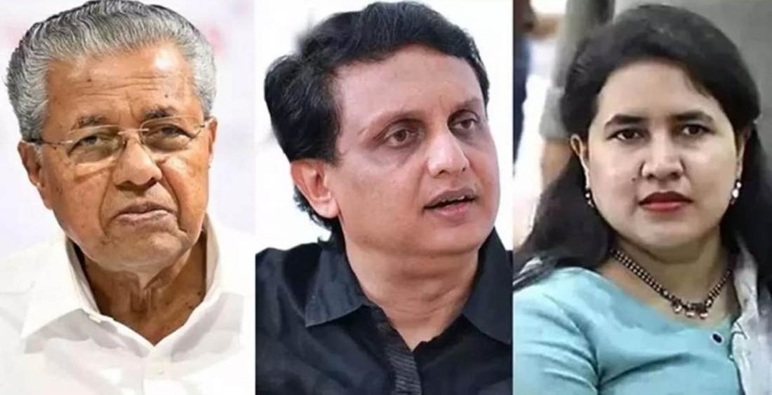 pinarayi, veena, mohammed riyas